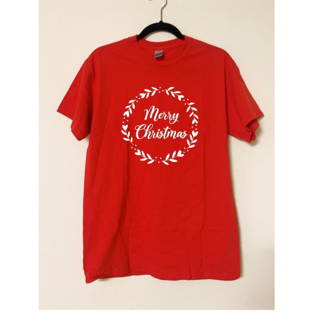 X-Large] Merry Christmas Cotton T-Shirt